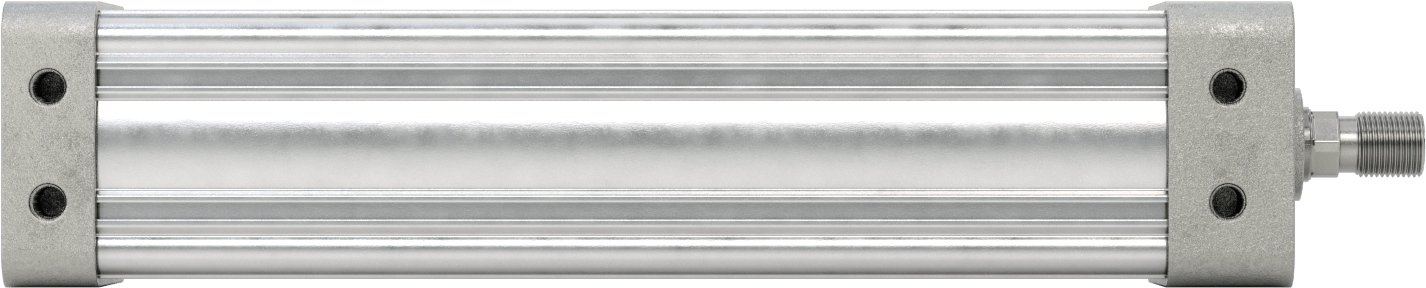 Kapalı Gövdeli NFPA Hava Silindiri, 3-1/4" Delik Boyutu, 12" Strok Uzunluğu