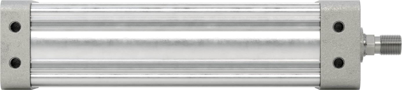Kapalı Gövdeli NFPA Hava Silindiri, 3-1/4" Delik Boyutu, 10" Strok Uzunluğu