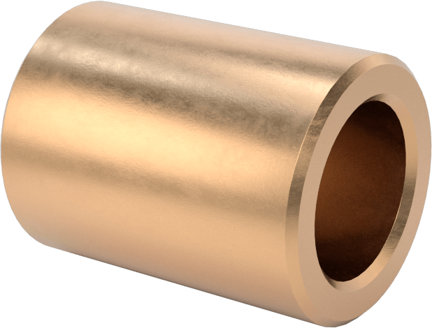 Yüksek Sıcaklık Grafit Yağlamalı Kovanlı Rulman, 932 Yatak Bronzu, 1/4" Mil Çapı için, 1/2" Uzunluk