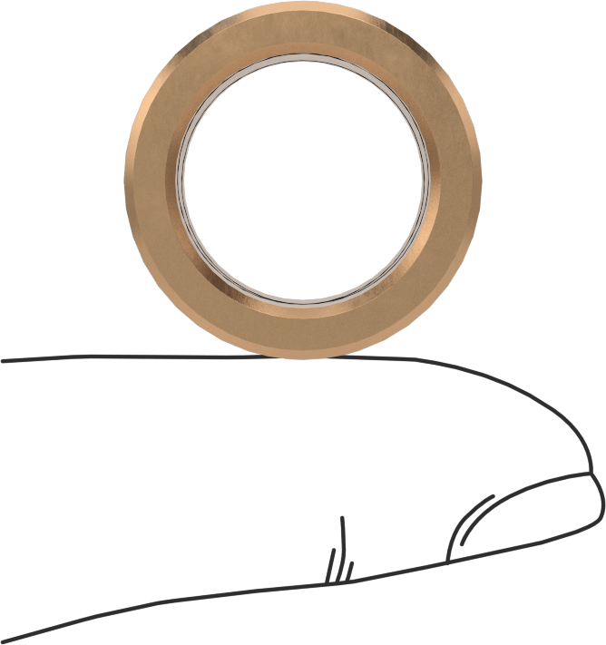 Yüksek Sıcaklık Grafit Yağlamalı Kovanlı Rulman, 932 Bronz, 5/8“ Mil Çapı ve 7/8” Gövde İç Çapı için, 1/2" Uzunluk