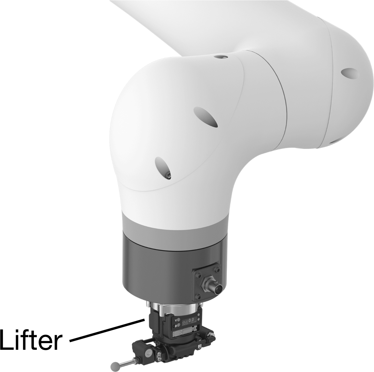 Robot Hazır Vakum Kaldırıcı, Universal Robots Robot Kolu için, 30 mm Ped Yüksekliği