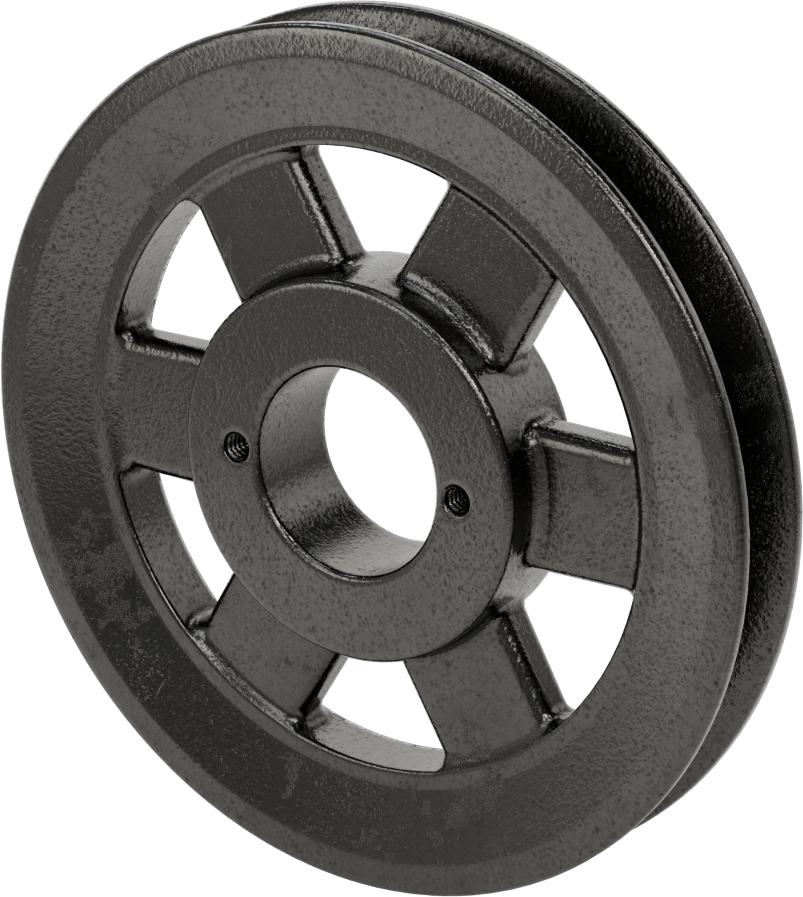 Bölünmüş Konik Burçlu Delikli Tahrik Kasnağı, 4 L için, A ve 5L, B V-Kayışları, 6.75" OD