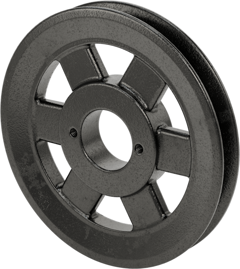 Bölünmüş Konik Burçlu Delikli Tahrik Kasnağı, 4 L için, A ve 5L, B V-Kayışları, 6.75" OD
