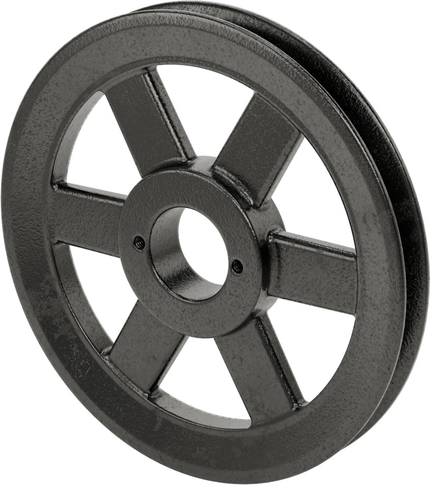 Bölünmüş Konik Burçlu Delikli Tahrik Kasnağı, 4 L için, A ve 5L, B V-Kayışları, 8.25" OD