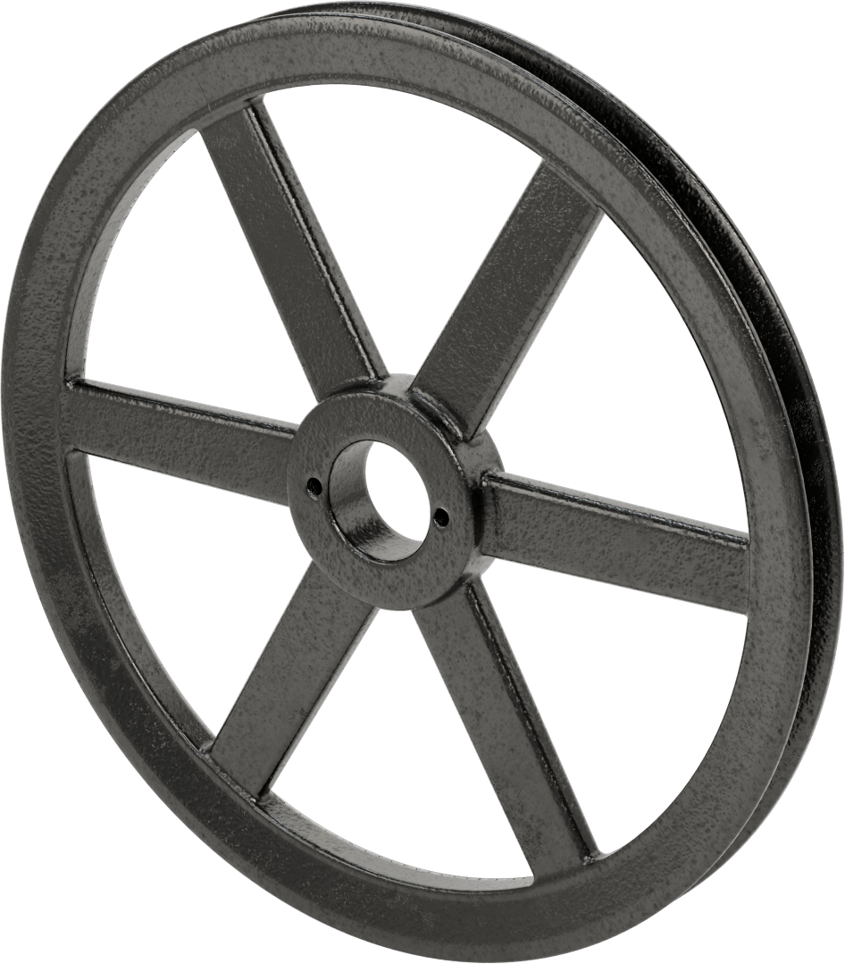Bölünmüş Konik Burçlu Delikli Tahrik Kasnağı, 4 L için, A ve 5L, B V-Kayışları, 12.75" OD