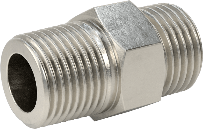 O-Ring Yüz Contalı Bağlantı Parçası, 3/8" Dış Çaplı Çelik Boru x 3/8 NPTF Erkek Adaptör