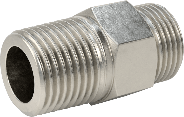 O-Ring Yüz Contalı Bağlantı Parçası, 1/2" Dış Çaplı Çelik Boru x 1/2 NPTF Erkek için Adaptör