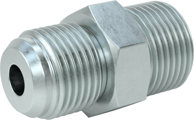 O-Ring Yüz Contalı Bağlantı Parçası, Adaptör, 1/2" Dış Çap Erkek 37 Derece Genişletilmiş Çelik Boru için