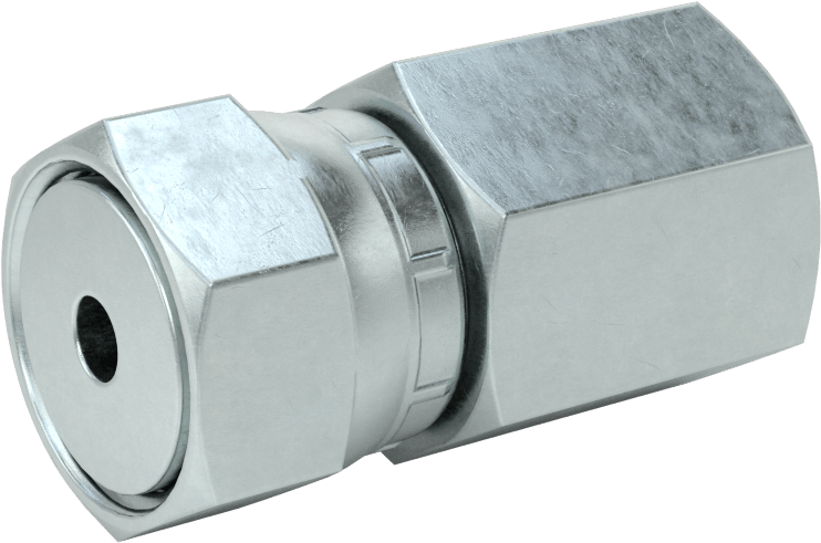 O-Ring Yüz Contalı Bağlantı Parçası, 1/2" Dış Çaplı Çelik Boru x 1/4 NPT/NPTF Dişi için Adaptör