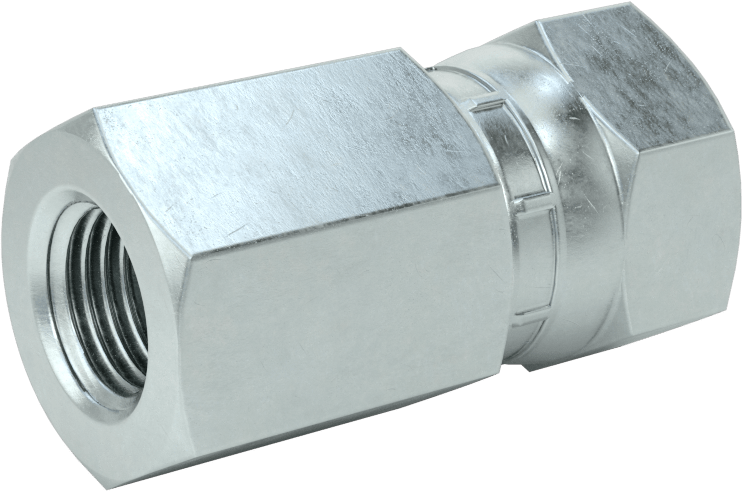 O-Ring Yüz Contalı Bağlantı Parçası, 1/2" Dış Çaplı Çelik Boru x 1/4 NPT/NPTF Dişi için Adaptör