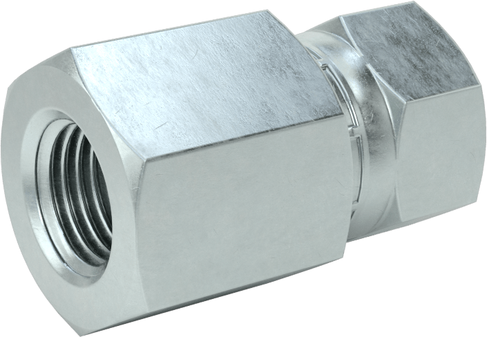 O-Ring Yüz Contalı Bağlantı Parçası, 1/4" Dış Çaplı Çelik Boru x 1/4 NPT/NPTF Dişi için Adaptör