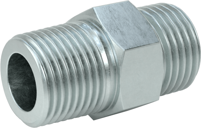 O-Ring Yüz Contalı Bağlantı Parçası, 3/8" Dış Çaplı Boru x 3/8 NPTF Erkek için Adaptör