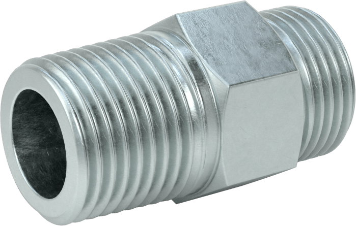 O-Ring Yüz Contalı Bağlantı Parçası, 1/2" boru dış çap x 1/2 NPTF erkek için adaptör