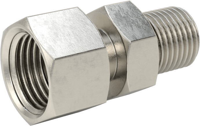 O-Ring Yüz Contalı Bağlantı Parçası, 3/8“ Dişi Boru Dış Çapı x 9/16”-18 UNF Erkek için Adaptör