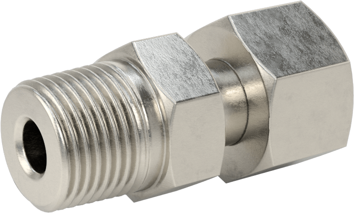 O-Ring Yüz Contalı Bağlantı Parçası, 3/8" Dişi Boru Dış Çapı x 3/8 NPTF Erkek için Adaptör