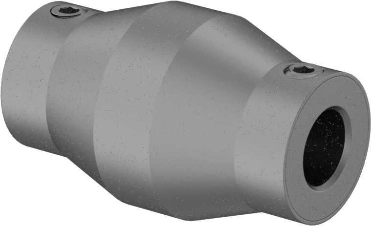 Esnek Mil Kesme Kaplini, 1/2“ x 1/2” Mil Çapı için, 13 inç-lbs. Maksimum Tork
