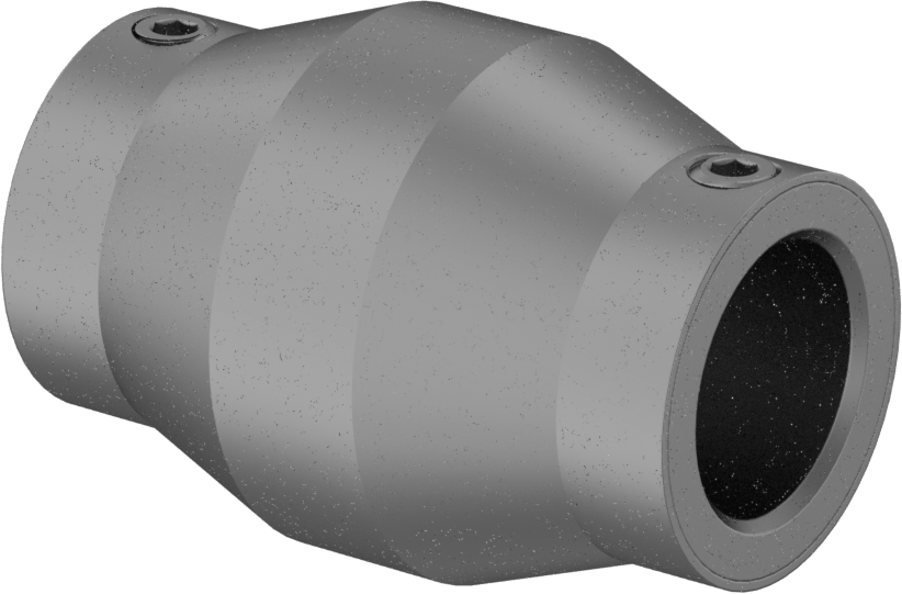 Esnek Mil Kesme Kaplini, 1“ x 1” Mil Çapı için, 40 in.-lbs. Maksimum Tork