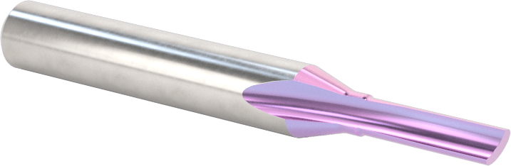Seramik Kaplı Karbür Düz Freze Ucu, Plastik için, 1/8" Kesme Çapı