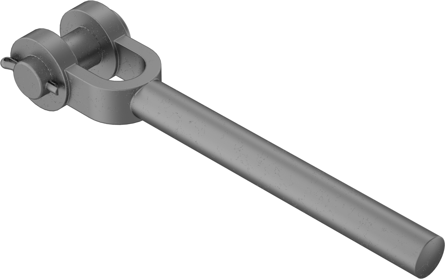Çatal Çubuk Ucu Boşluğu, 3/4" Şaft Çapı, 8-1/4" Şaft Merkez Uzunluğu