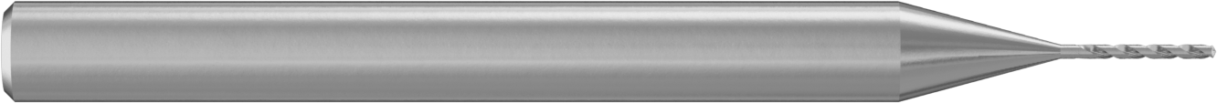 Genişletilmiş Şaftlı Karbür Matkap Ucu, TiN Kaplamalı, 0,45 mm Boyut