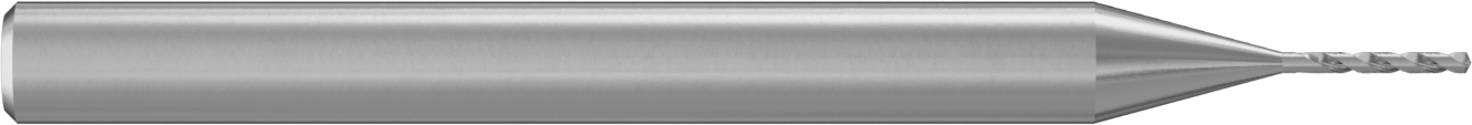 Genişletilmiş Şaftlı Karbür Matkap Ucu, TiN Kaplamalı, 0,55 mm Boyut