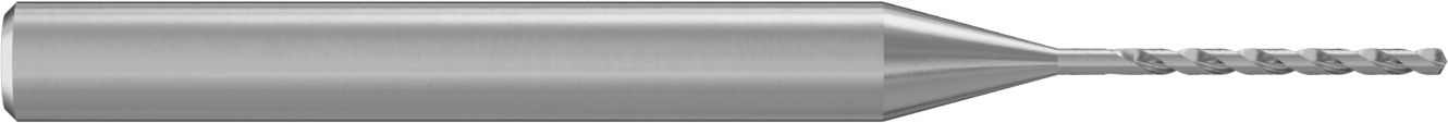 Genişletilmiş Şaftlı Karbür Matkap Ucu, TiN Kaplamalı, 0,7 mm Boyut