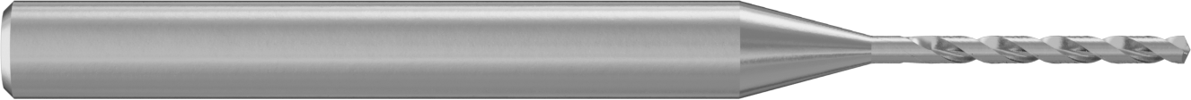 Genişletilmiş Şaftlı Karbür Matkap Ucu, TiN Kaplamalı, 0,9 mm Boyut
