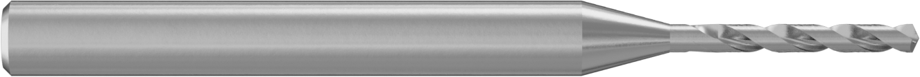 Genişletilmiş Şaftlı Karbür Matkap Ucu, TiN Kaplamalı, 1,2 mm Boyut
