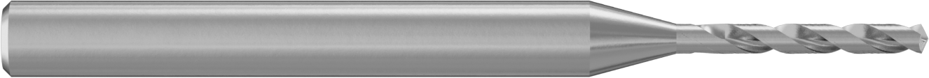 Genişletilmiş Şaftlı Karbür Matkap Ucu, TiN Kaplamalı, 1,25 mm Boyut