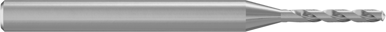 Genişletilmiş Şaftlı Karbür Matkap Ucu, TiN Kaplamalı, 1,3 mm Boyut
