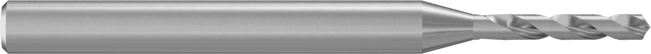 Genişletilmiş Şaftlı Karbür Matkap Ucu, TiN Kaplamalı, 1,55 mm Boyut