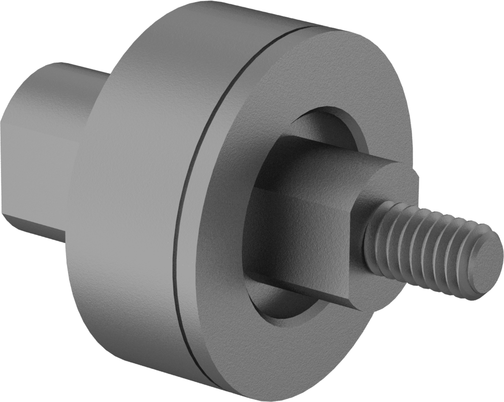 Steel Rod Alignment Coupler, 5 Degrees of Misalignment, 5/16"-18 Thread Size