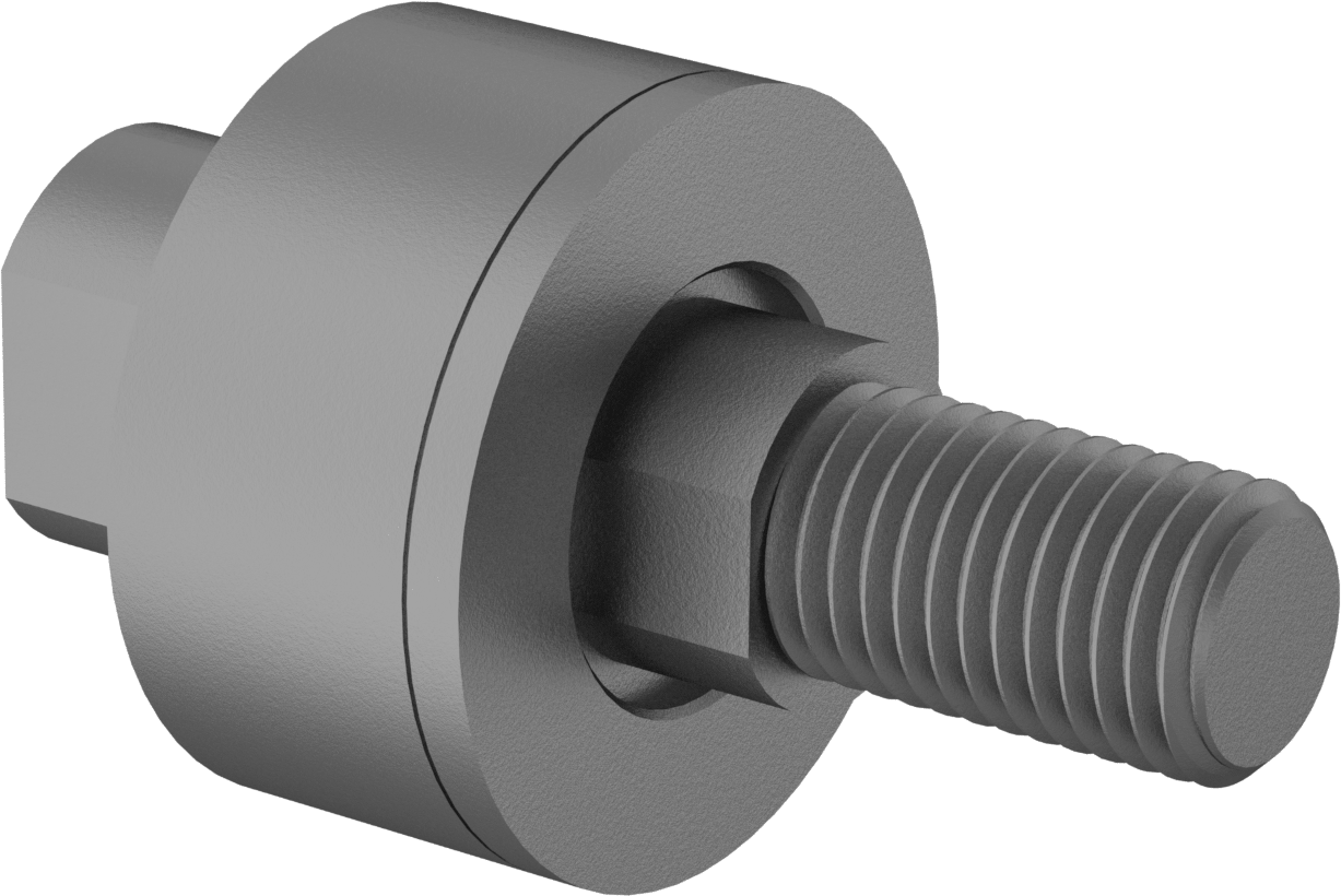 Steel Rod Alignment Coupler, 5 Degrees of Misalignment, 1"-8 Thread Size