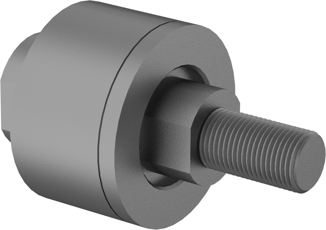 Steel Rod Alignment Coupler, 5 Degrees of Misalignment, 5/8"-18 Thread Size