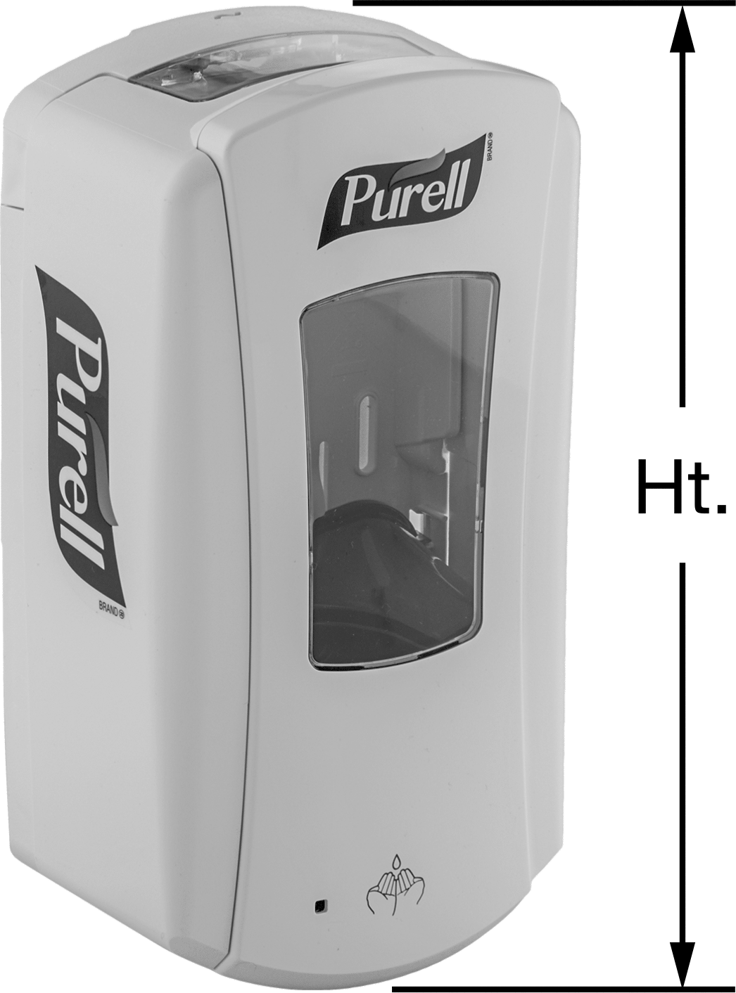 Purell El Dezenfektanı Kartuşu için Dokunmasız 10-3/4" Yüksek Dağıtıcı