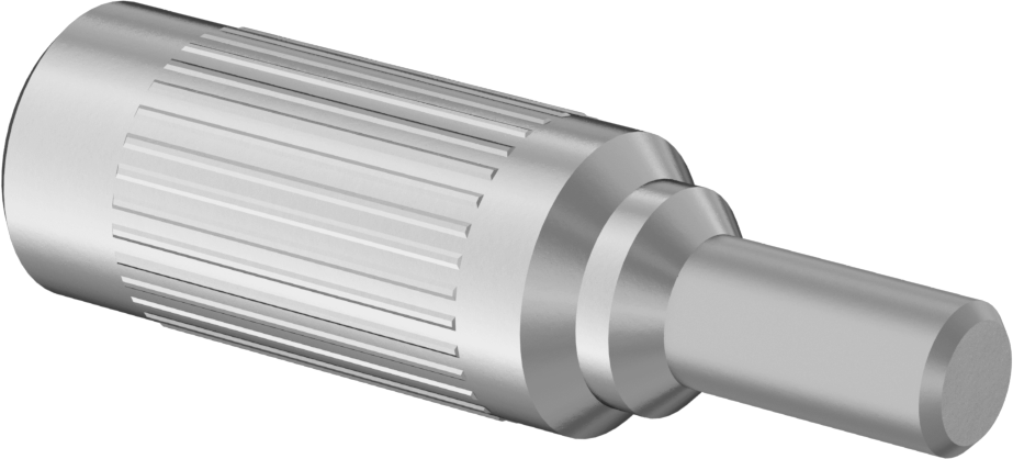 Presle Takılan Uzun Burunlu Yaylı Piston, 0,25 inç Gövde Çapı, 0,625 inç Gövde Uzunluğu, .5-.9 lb. Burun Kuvveti