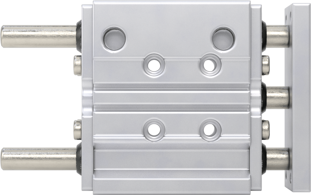 Toz Geçirmez Hava Sürgüsü, 3/4" Delik Boyutu, 1-1/4" Strok Uzunluğu