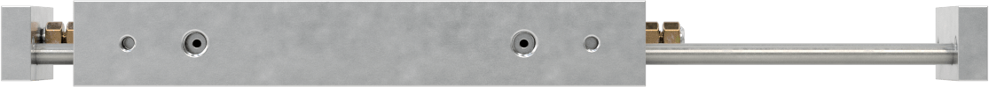 Çift Uçlu Hava Sürgüsü, 6 mm Delik Çapı, 37 mm Genişlik, 50 mm Strok Uzunluğu