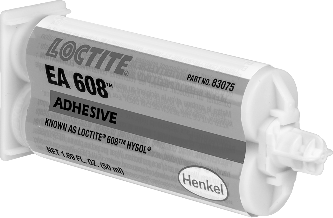 Yapısal Yapıştırıcı, Şeffaf Epoksi, Loctite® 608, 1,69 FL. oz. Kartuş