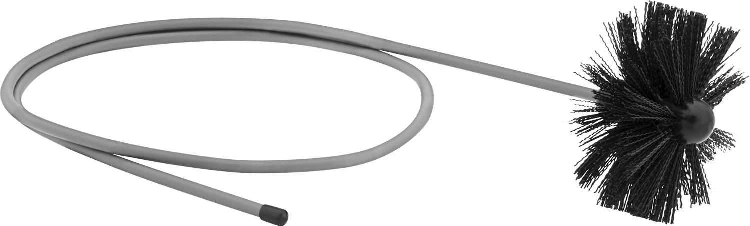Esnek Mil Tüp Fırçası, 4" Çap, 49-1/4" Toplam Uzunluk