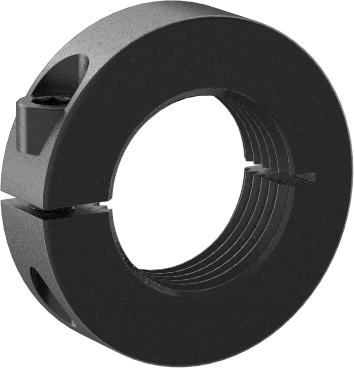 Dişli Çubuk Manşonu, 1-1/8"-12 Diş Boyutu için, Siyah Oksit 1215 Karbon Çelik