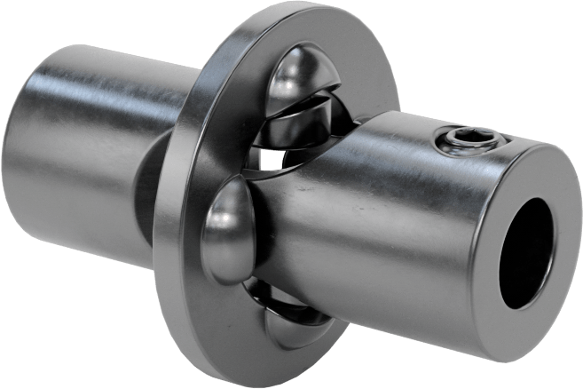 Hassas Tekli U-Eklem, Rulmanlı Mafsal, 303 Paslanmaz Çelik, 3/8“ Çap x 3/8” Derinlikli Mil için