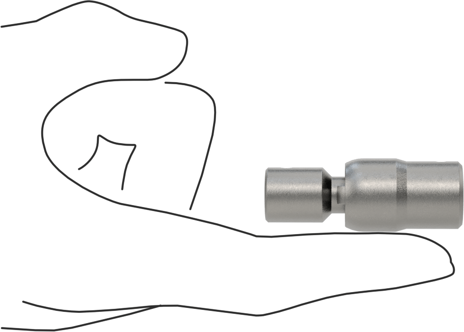 Küresel ve Soket U-Eklem, Çelik, 3/8“ Çap x 9/16” Derinlikli Mil