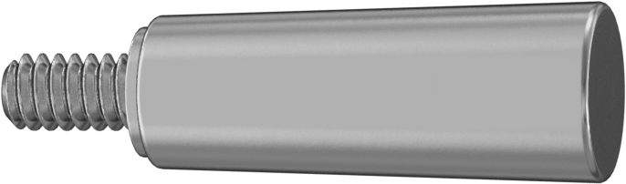 Dönen Tutamaçlı Alüminyum Konik Sap, 10-24 Dişli Saplama, 1-1/8" Uzunluk