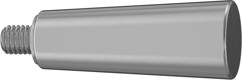 Dönen Tutamaçlı Alüminyum Konik Sap, 3/8"-16 Dişli Saplama, 2-1/2" Uzunluk