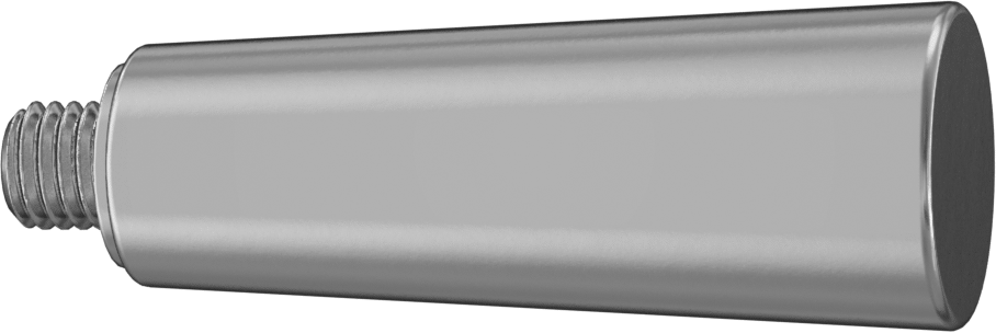 Dönen Tutamaçlı Alüminyum Konik Sap, 1/2"-13 Dişli Saplama, 3-1/4" Uzunluk