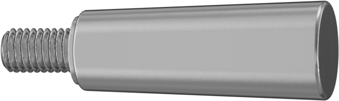Dönen Tutamaçlı Alüminyum Konik Sap, M5 x 0,8 mm Dişli Saplama, 28 mm Uzunluk