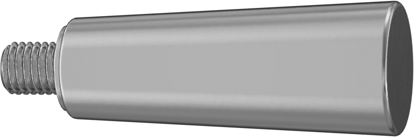 Dönen Tutamaçlı Alüminyum Konik Sap, M10 x 1,5 mm Dişli Saplama, 63 mm Uzunluk