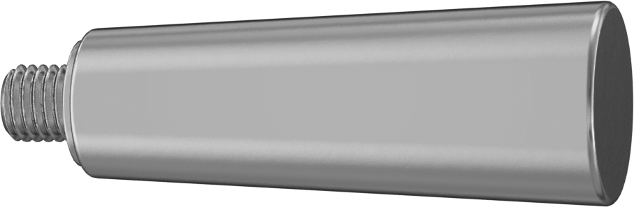 Dönen Tutamaçlı Alüminyum Konik Sap, M12 x 1,75 mm Dişli Saplama, 82 mm Uzunluk
