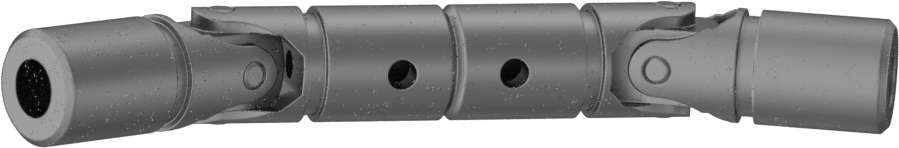 Çift U-Eklem, 1/4“ Çap x 5/8” Derinlikli Mil için